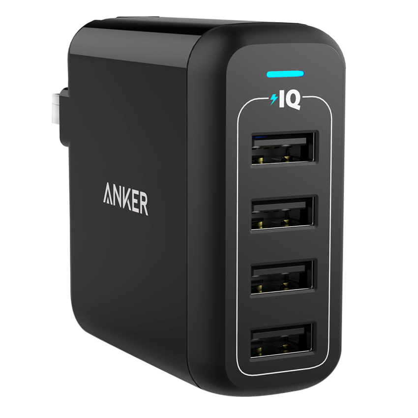 Adapter Sạc 4 Cổng Anker PowerPort 40W - A2142 - Hàng Chính Hãng